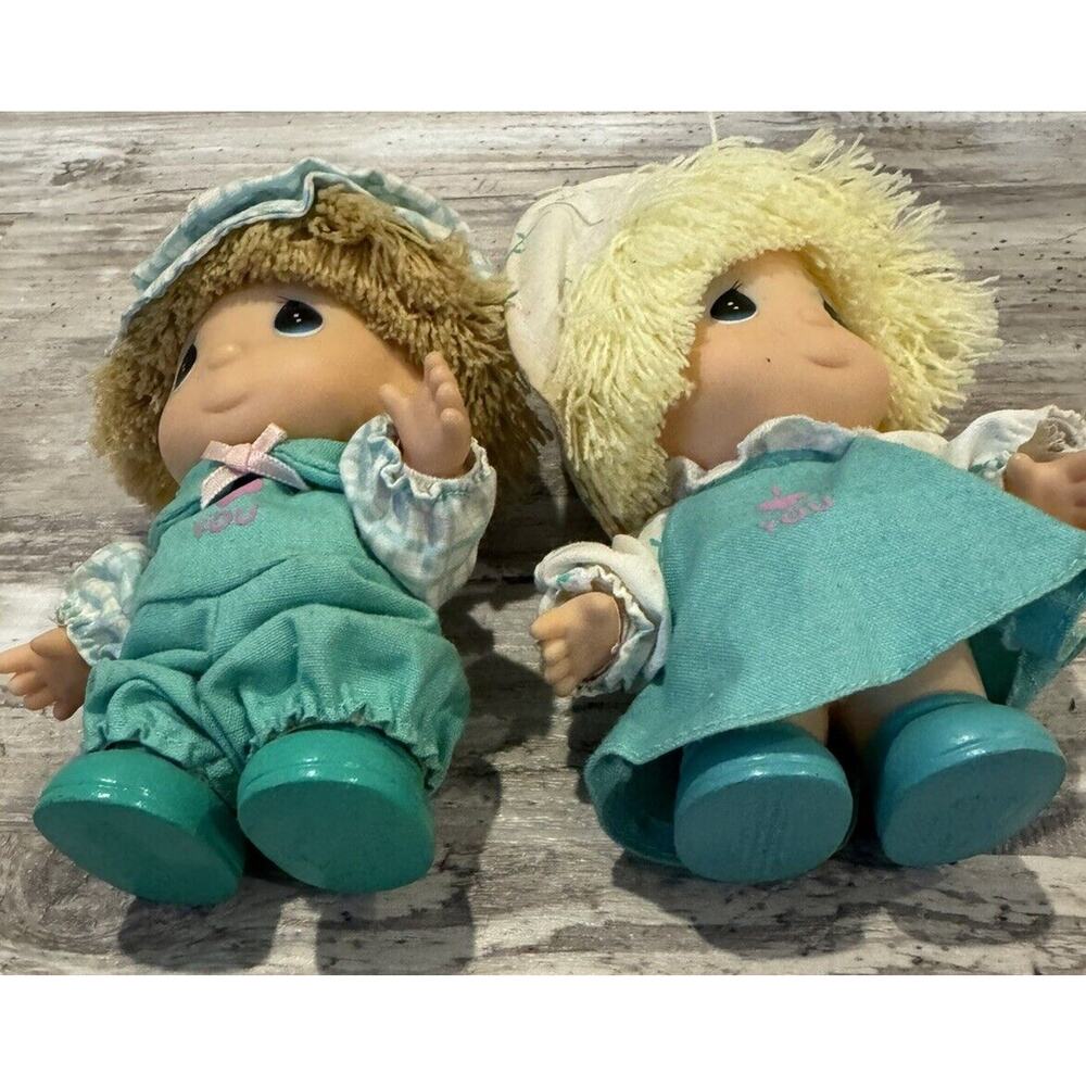 Set Of Two Vintage Precious Moments I Heart You Dolls - Picture 4 of 4